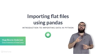 Python Tutorial Importing flat files using pandas