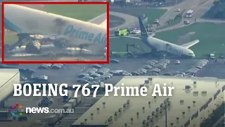 Amazon plane overshoots runway at Miami Airport killing five