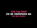 Lagu Lirik Lagu Ise Be Nampuna Au - Putri Siagian