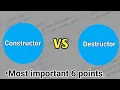 Constructor Destructor in c Common Question for coding exam