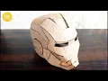 Ironman helmet from cardboard stop-motion