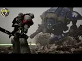 Epic Cinematic Space Marines Imperial Knight vs Eldar Wraith Knight - DoW2 Codex Edition