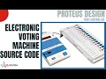 Electronic Voting Machine EVM using 8051 Controller Source Code Circuit Design Embedded