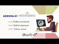 Python lecture-2 basics to advanced comments syntax statements tel eng