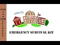 College Student Emergency Survival Kit