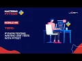 Module Python Testing Writing Unit Tests with Pytest
