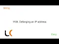 Leetcode Easy 1108 Defanging an IP Address