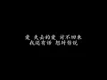 只能想念你 萧敬腾 (歌词版)