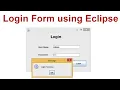 Login form using Eclipse