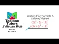 Combining Like Terms Stacked Method Example 3