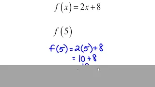 Unit 2 Day 3 Function Notation Evaluate