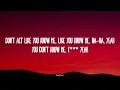 Jax Jones - You Don't Know Me (Lyrics) ft. RAYE
