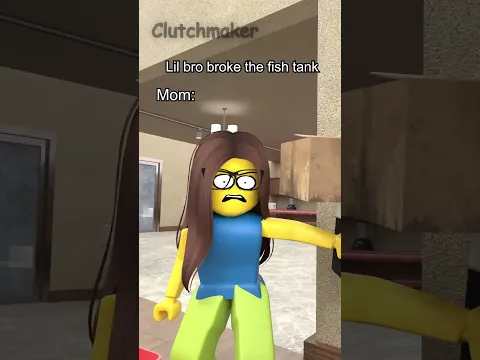 Lil bro broke the fish tank 💀 #shorts #robloxanimation #roblox #fypp #memes
