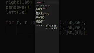 Drawing VS Logo using Python Turtle Most Easy Python