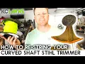 Stihl FS-38 Weed Eater Trimmer String Replacement Curved Shaft