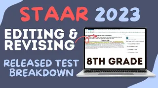STAAR 2023 8th Grade Released Test Your Guide to Revising Editing Questions