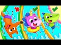 Safety Rules in the Pool! | Swimming Lessons for Kids 🤿📖 | Teeny Mimi🦄