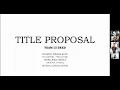 TITLE HEARING Research title objectives specific questions and Introduction