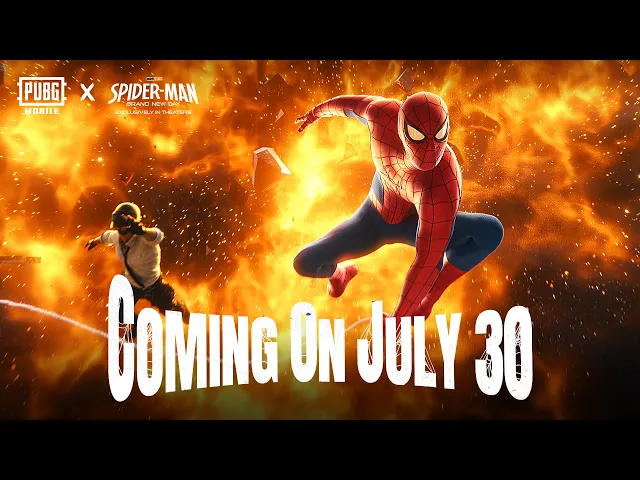 Get ready for PUBG MOBILE × Spider-Man: Brand New Day collaboration.