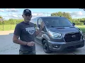 2022 FORD TRANSIT PASSENGER VAN REVIEW 12 PASSENGER EcoBoost AWD Carbonized Grey Black Wheels