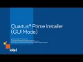 Quartus Prime Installer GUI mode