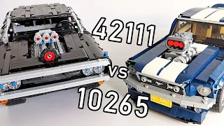 LEGO 42111 vs LEGO 10265 | LEGO Cars Comparison | 42111 LEGO Dodge Charger | 10265 LEGO Ford Mustang