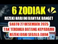 Download Lagu ZODIAK BERUNTUNG HARI INI SABTU 27 DESEMBER 2025 LENGKAP DAN AKURAT MP3