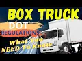 Box Truck DOT Trucking Requirements 2023 Owner Operator Box Truck Business