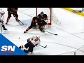 Alex Ovechkin From His Knees Makes Beautiful Pass On Tom Wilson Goal