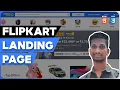 Flipkart Landing Page using HTML CSS Full Stack Web Development