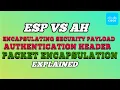 Encapsulating Security Payload ESP and Authentication Header AH Packet Encapsulation Explained