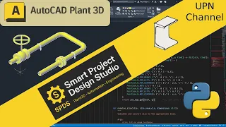 Autocad Plant3d Python custom script Structural UPN profile