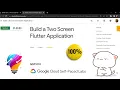 Build a Two Screen Flutter Application GSP1010 Solution