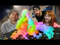 ADLEY SCiENCE with Mark Rober Adley s visit to CrunchLabs rainbow colors of elephant toothpaste
