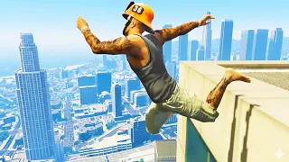 gta 5 funny crazy jump compilation gta v fails funny moments 