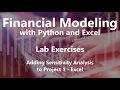 Adding Sensitivity Analysis to Project 1 - Excel