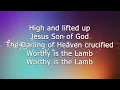 Worthy Is The Lamb - Hillsong (lyric video)