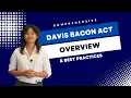 Guide Toward Davis Bacon Act Requirements Best Practices