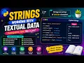 Strings - Working with Textual Data Python Tutorial for Beginners