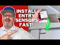 How To Install Wyze Entry Sensors To Doors Windows Stick-On Sensors Wyze Sense Hub - DIY