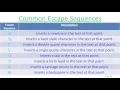Java Beginners Tutorials Escape Sequences in Java