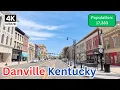 Driving Through Danville Kentucky in 4K Scenic Small City Tour in Boyle County