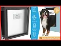 Hakuna Pets Deluxe Aluminum Dog Cat Pet Door with Locking Panel for Screens Doors Walls