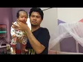 Praktek menggendong bayi yang menangis - Papa Anti Mainstream #papahebat #papahamzah #basarifamily