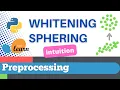Scikit-learn 6 Preprocessing 6 Intuition for Whitening or sphering a data set