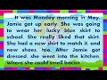 Reading Comprehension for Third Grade Level with voice over