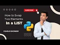 How to Swap Two Elements in a List Python Interview question
