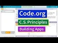 Introduction to Arrays Lesson 13 15 Tutorial with Answers Code org CS Principles