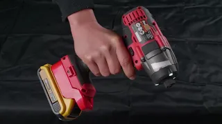 Battery adapter compatible with DeWalt Bauer - Battery Adapter Demo