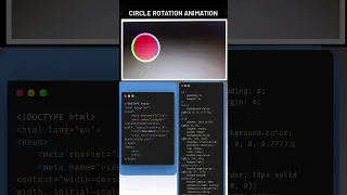 Circle rotation animation using by CSS